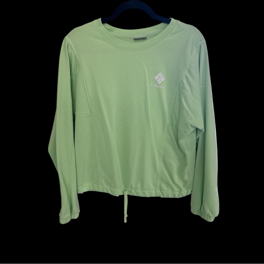 Columbia Mint Green Pullover with Drawstring, size Medium